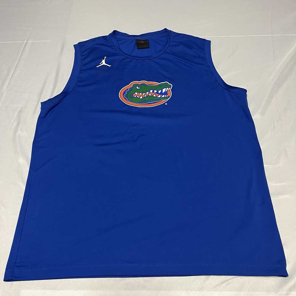 Jordan Brand Florida Gators Blue sleeveless tank Top Muscle Shirt Men's L